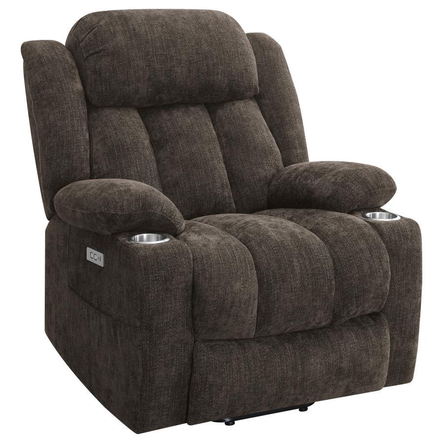 Houston - Upholstered Power Lift Recliner Chair Lift Chairs by CoasterEveryday - Walls Furniture & Mattress