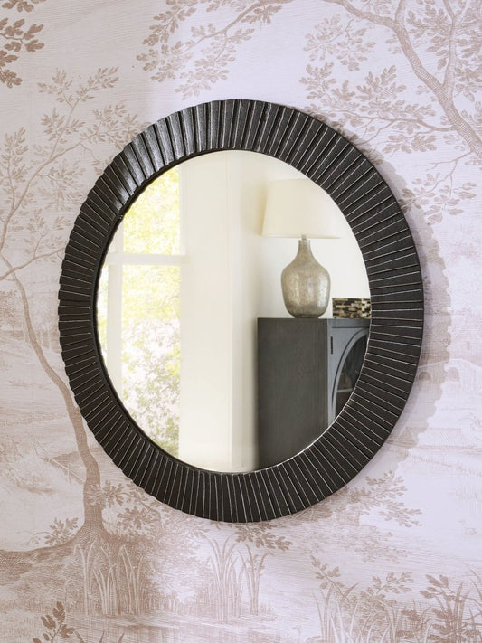 Ozias - Black - Accent Mirror Accent Mirrors by Signature Design by Ashley® - Walls Furniture & Mattress