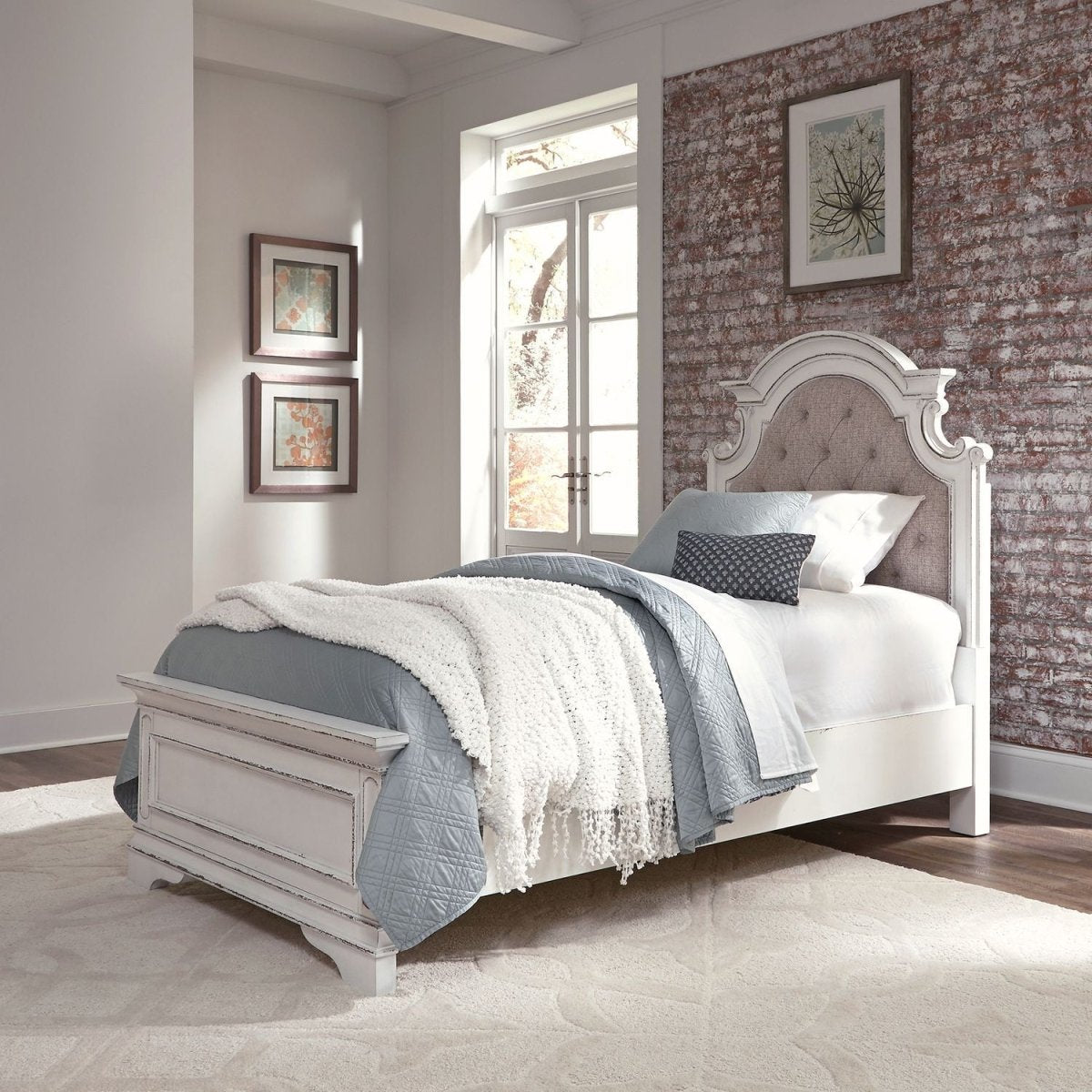 Magnolia Manor - Upholstered Bed Upholstered Beds by Liberty Furniture - Walls Furniture & Mattress