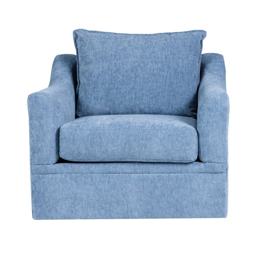 Sylvie - Swivel Chair - Blue Slate Swivel Chairs by New Classic - Walls Furniture & Mattress