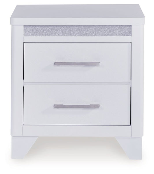 Jarlee - Two Drawer Night Stand - White Accent Nightstands by Signature Design by Ashley® - Walls Furniture & Mattress