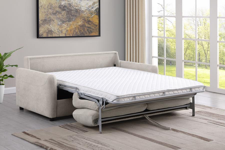 Rylie - Upholstered Sofa Sleeper With Mattress Sleeper Sofas by Coaster Fine Furniture - Walls Furniture & Mattress