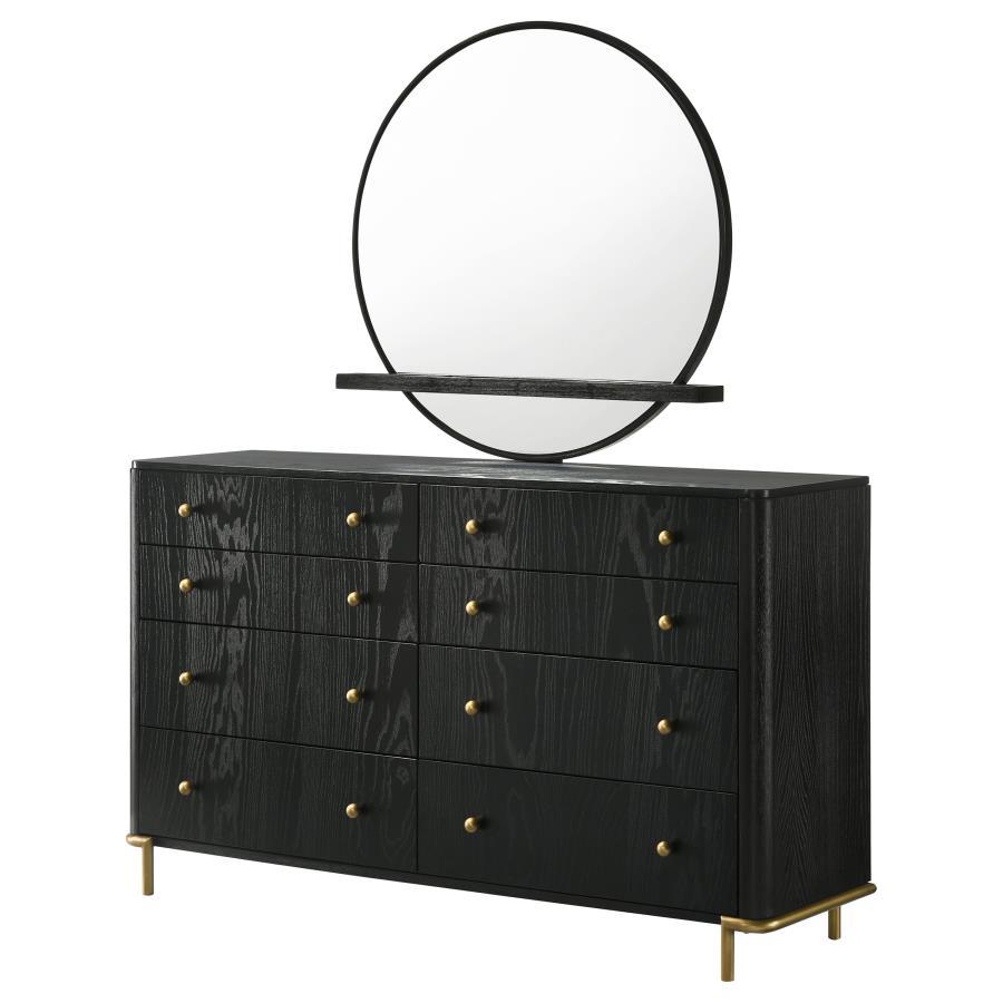 Arini - 8 - Drawer Bedroom Dresser With Mirror Dresser & Mirror by CoasterElevations - Walls Furniture & Mattress