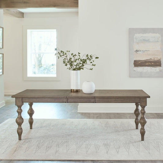 Americana Farmhouse - Rectangular Leg Table - Light Brown Dining Tables by Liberty Furniture - Walls Furniture & Mattress