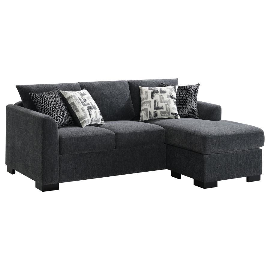 Storey - Upholstered Sleeper Sectional Chaise Sofa Sleeper Sectionals by CoasterEveryday - Walls Furniture & Mattress