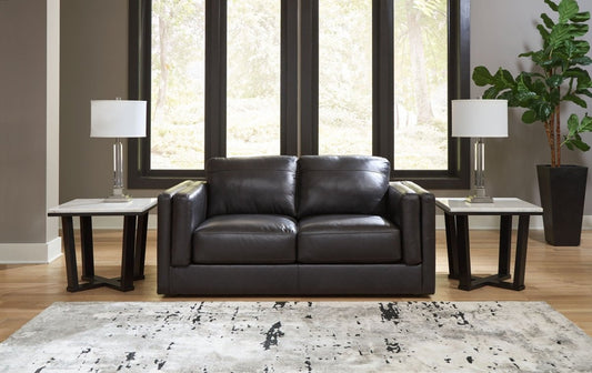 Amiata - Loveseat - Onyx Stationary Loveseats by Signature Design by Ashley® - Walls Furniture & Mattress