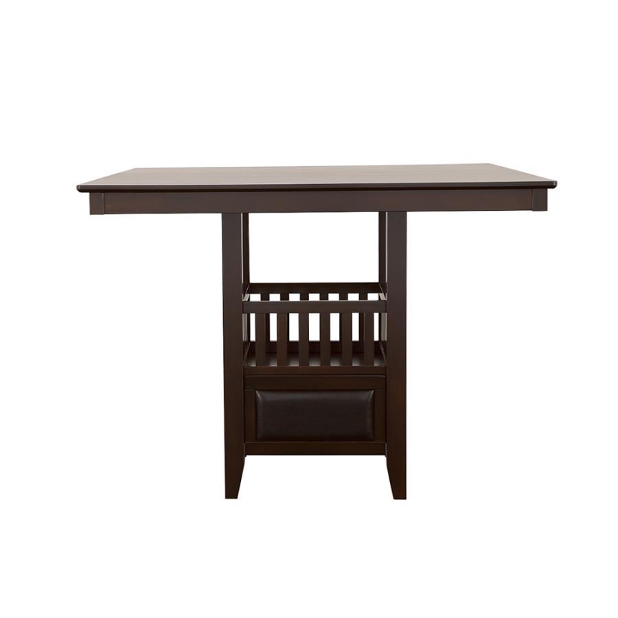 Jaden - Square Counter Height Dining Table - Espresso Counter Tables by CoasterEveryday - Walls Furniture & Mattress