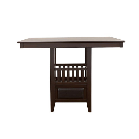Jaden - Square Counter Height Dining Table - Espresso Counter Tables by CoasterEveryday - Walls Furniture & Mattress