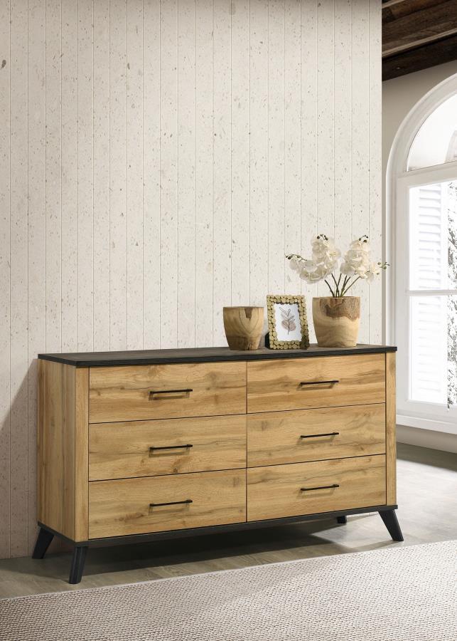 Kaywood - 6 - Drawer Dresser Cabinet Dressers by Coaster Fine Furniture - Walls Furniture & Mattress