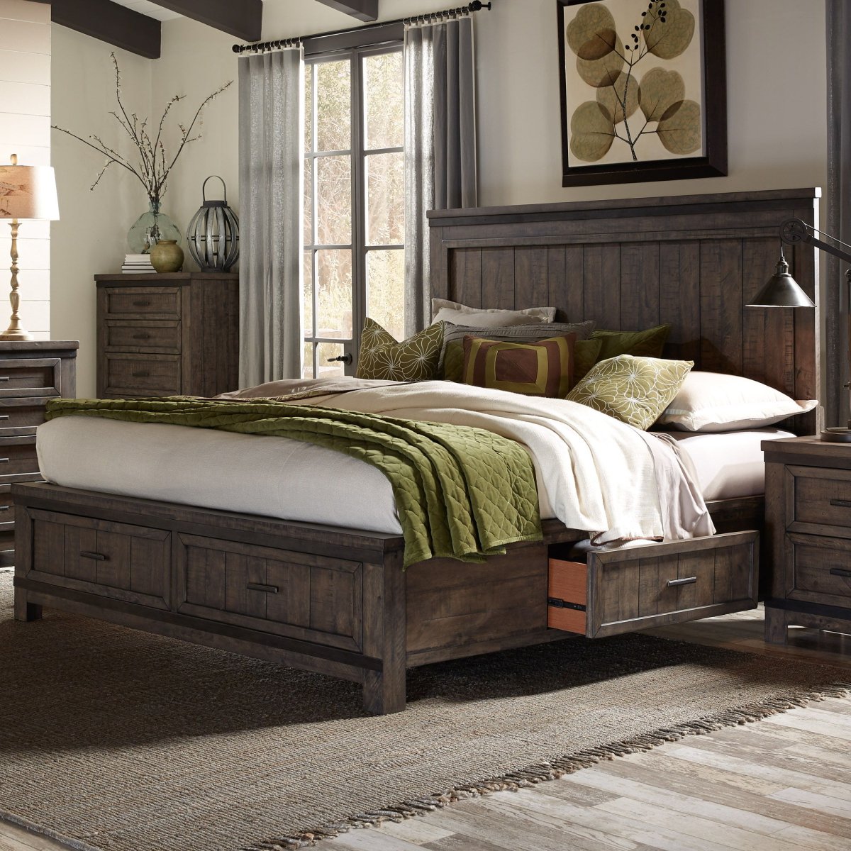 Thornwood Hills - Two Sided Storage Bed Storage Beds by Liberty Furniture - Walls Furniture & Mattress