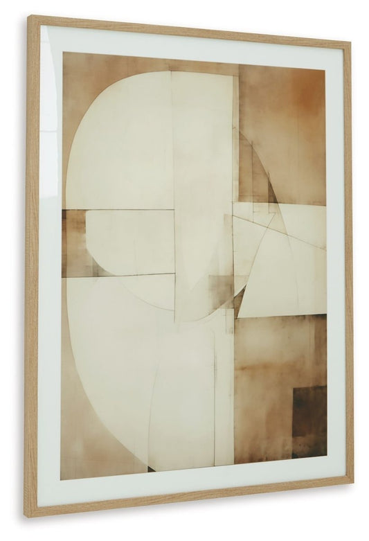 Corlain - Wall Art - Brown / Tan / White Framed Prints by Signature Design by Ashley® - Walls Furniture & Mattress