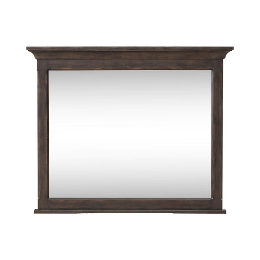 Paradise Valley - Landscape Mirror - Dark Brown Landscape Mirrors by Liberty Furniture - Walls Furniture & Mattress