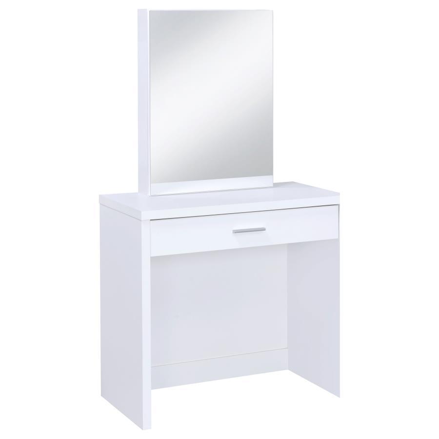 Harvey - 2 - piece Vanity Set with Lift - Top Stool Vanity Sets by CoasterEssence - Walls Furniture & Mattress