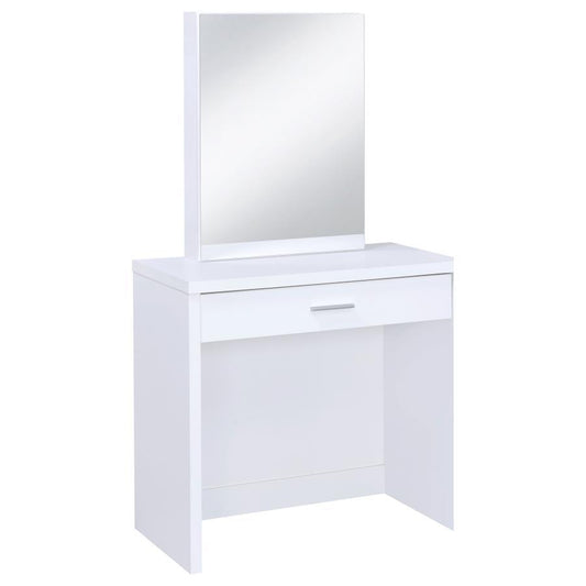 Harvey - 2 - piece Vanity Set with Lift - Top Stool Vanity Sets by CoasterEssence - Walls Furniture & Mattress