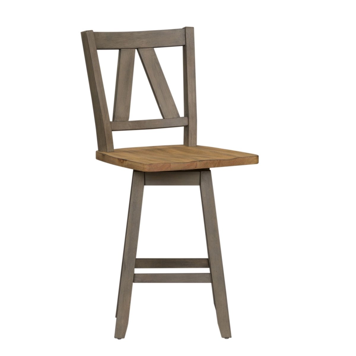 Lindsey Farm - Counter Height Swivel Chair (RTA) Counter Chairs by Liberty Furniture - Walls Furniture & Mattress