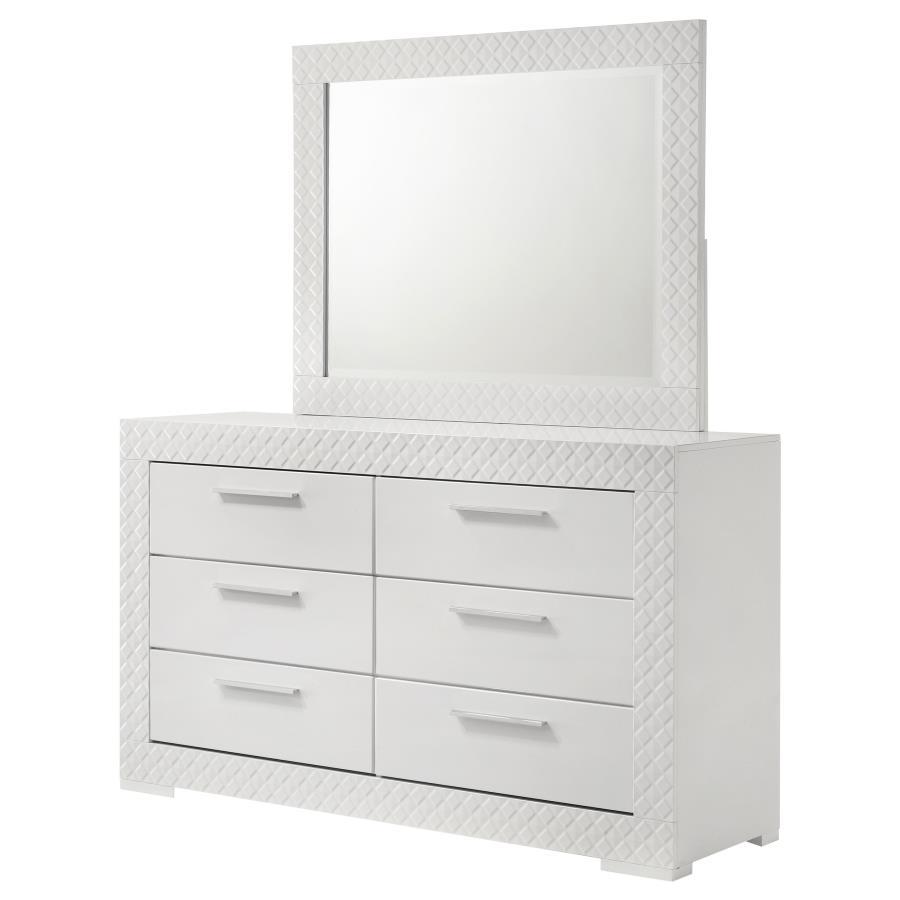 Ives - 6 - Drawer Dresser Dressers by Coaster Fine Furniture - Walls Furniture & Mattress