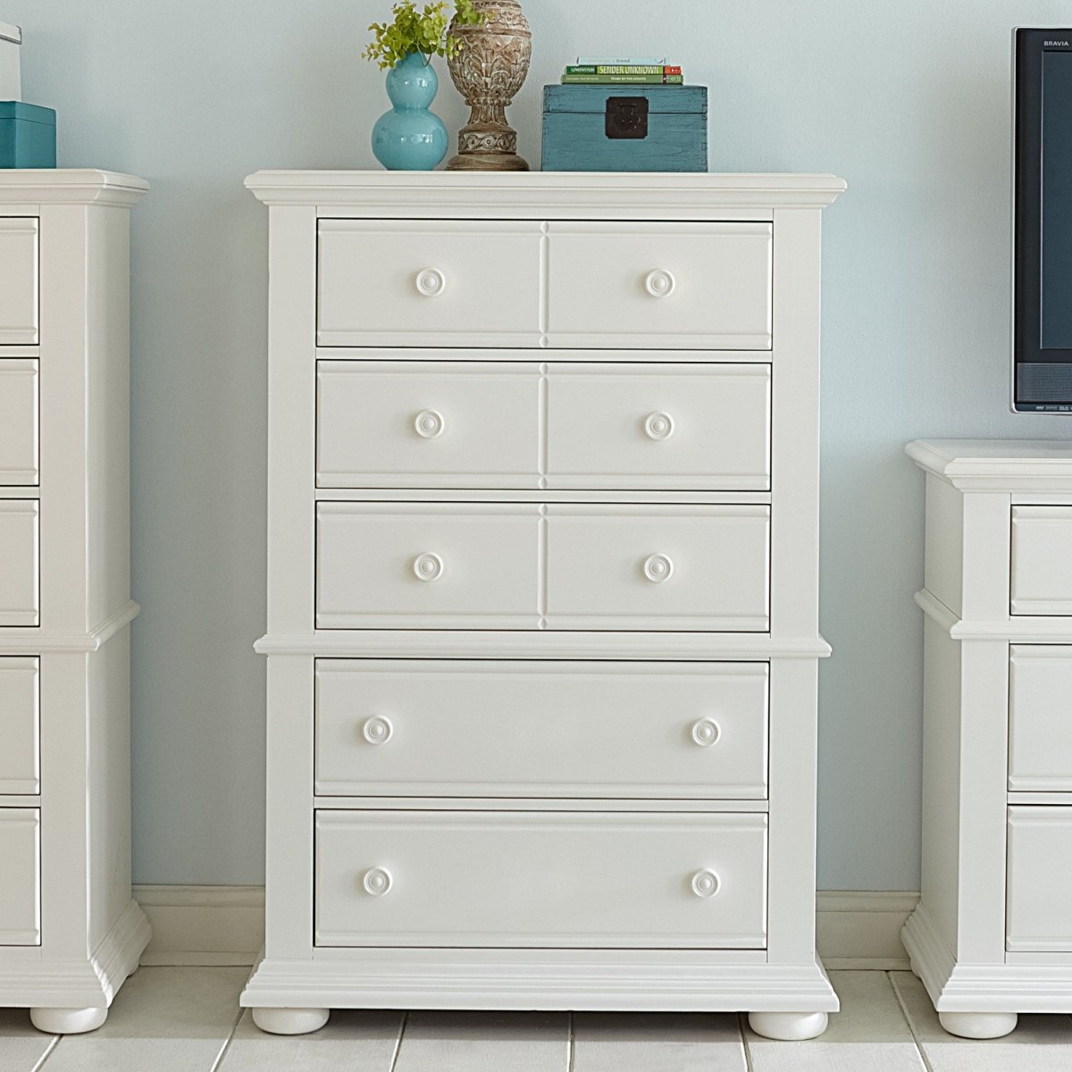 Summer House - 5 Drawer Chest Accent Chests by Liberty Furniture - Walls Furniture & Mattress