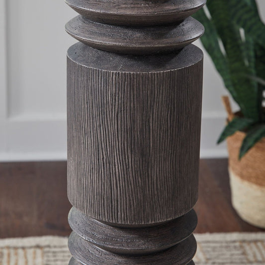 Fainwell - Poly Floor Lamp - Distressed Black Floor Lamps by Signature Design by Ashley® - Walls Furniture & Mattress