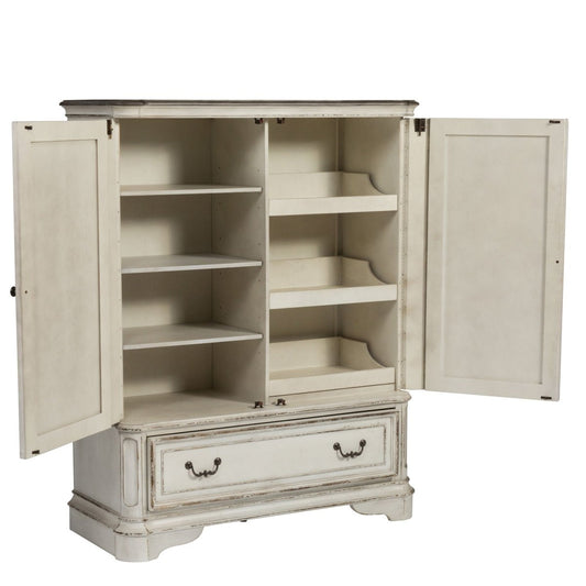 Magnolia Manor - Door Chest - White Door Chests by Liberty Furniture - Walls Furniture & Mattress