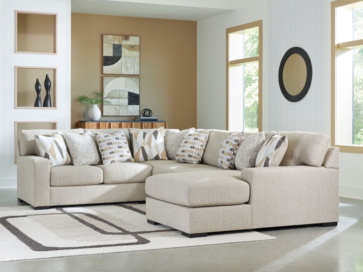 LaureLGrove - Sectional Stationary Sectionals by Benchcraft® - Walls Furniture & Mattress
