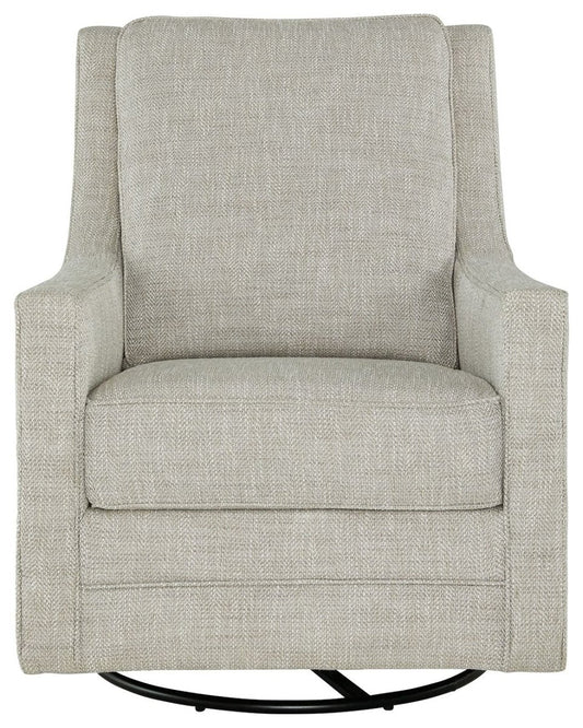 Kambria - Swivel Glider Accent Chair - Fog Swivel Glider Chairs by Signature Design by Ashley® - Walls Furniture & Mattress