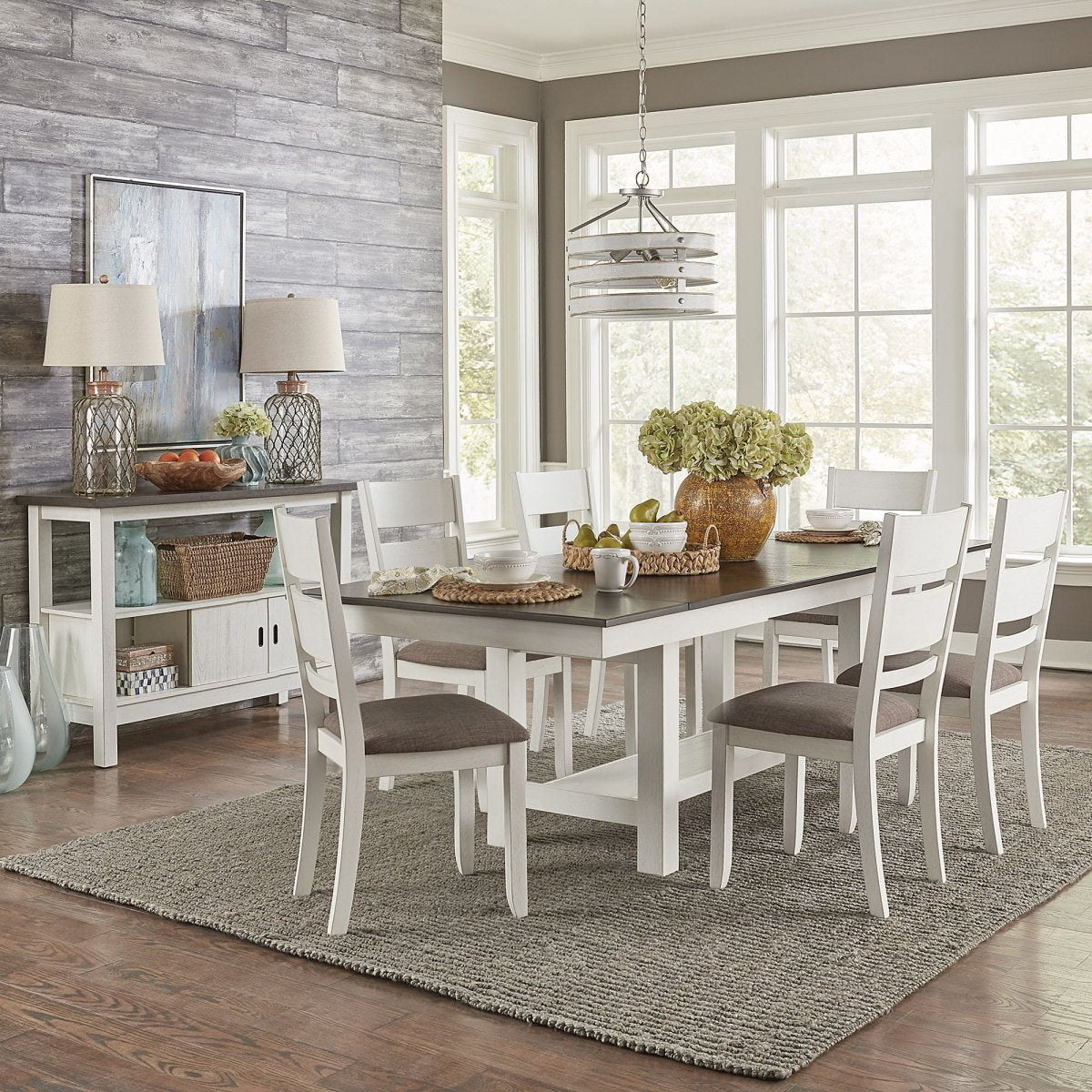 Brook Bay - Trestle Table Set 5 Piece Dining Room Sets by Liberty Furniture - Walls Furniture & Mattress