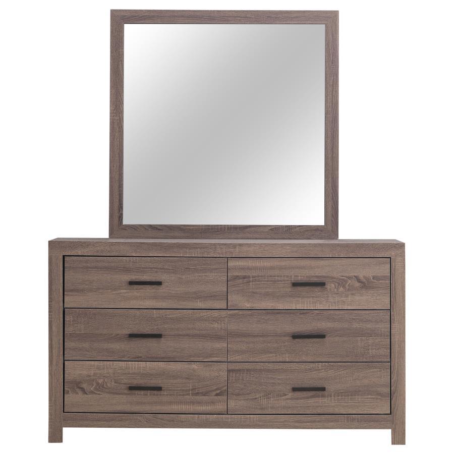 Brantford - 6 - Drawer Dresser With Mirror Dresser & Mirror by CoasterEveryday - Walls Furniture & Mattress