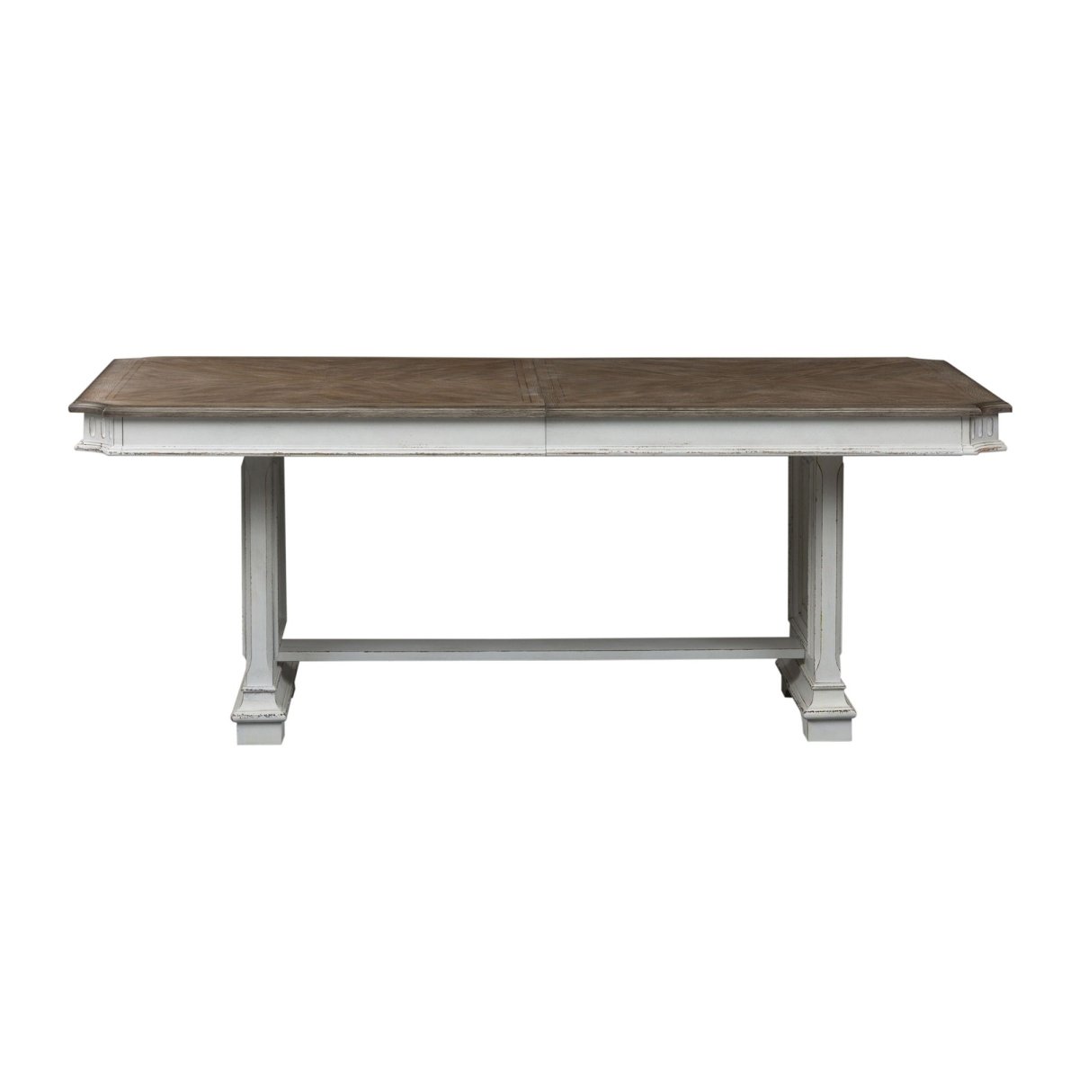 Abbey Park - Trestle Table - White Dining Tables by Liberty Furniture - Walls Furniture & Mattress