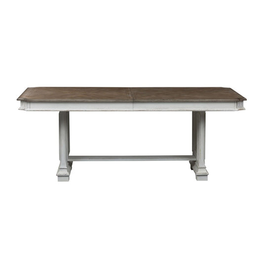 Abbey Park - Trestle Table - White Dining Tables by Liberty Furniture - Walls Furniture & Mattress