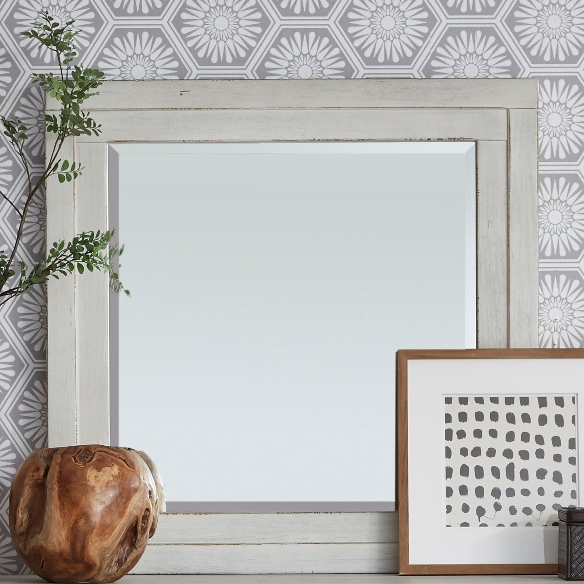 Modern Farmhouse - Mirror Bedroom Mirrors by Liberty Furniture - Walls Furniture & Mattress