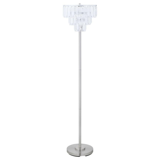 Anya - Hanging Crystal Metal Floor Lamp - Chrome Floor Lamps by CoasterEveryday - Walls Furniture & Mattress