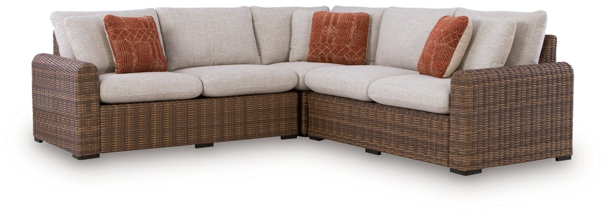 Dolan Creek - Outdoor Sectional Stationary Sectionals by Signature Design by Ashley® - Walls Furniture & Mattress