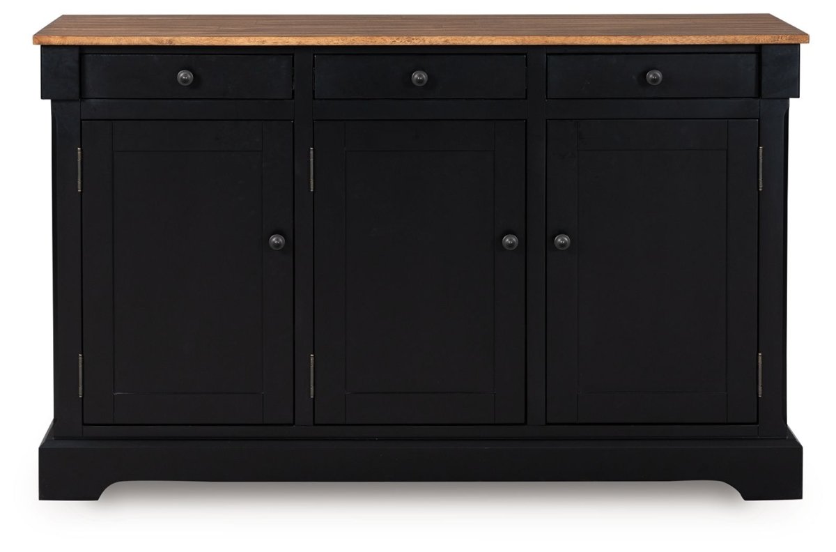 Wildenauer - Brown / Black - Dining Room Buffet Servers by Signature Design by Ashley® - Walls Furniture & Mattress