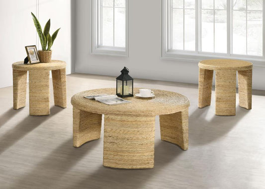 Artina - Rattan Coffee And End Table Set Table Sets by Coaster Fine Furniture - Walls Furniture & Mattress