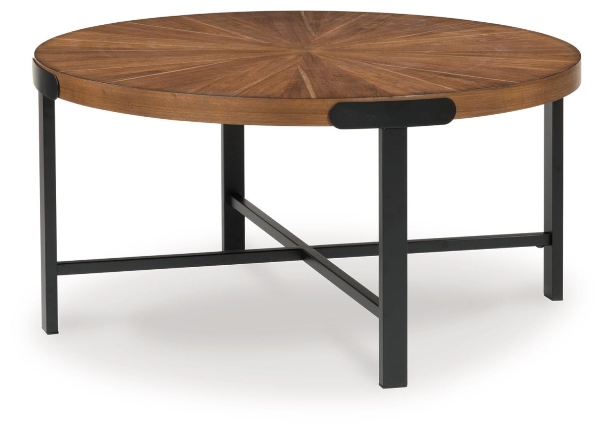 Crosstrail - Brown - Occasional Table Set (Set of 3) Table Sets by Signature Design by Ashley® - Walls Furniture & Mattress