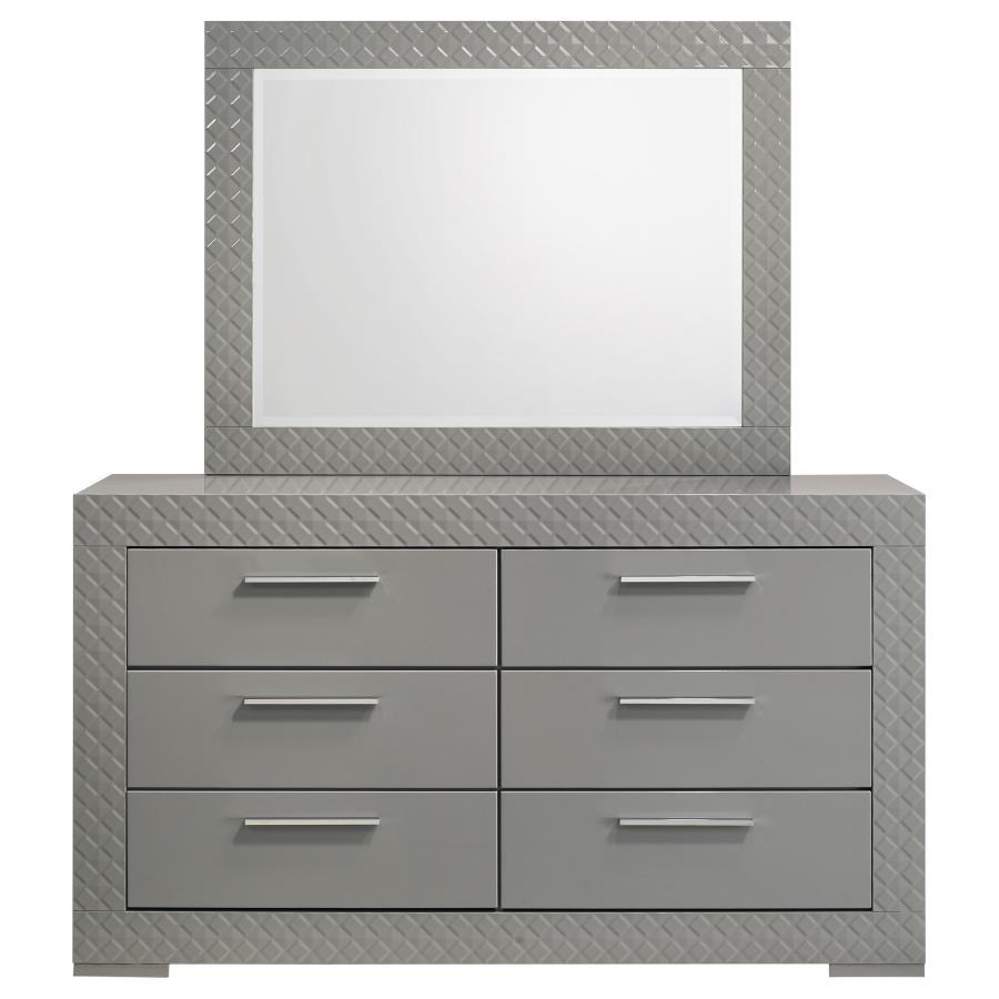 Ives - 6 - Drawer Dresser Dressers by Coaster Fine Furniture - Walls Furniture & Mattress