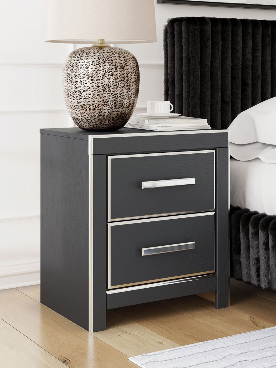 Zuraleus - Two Drawer Night Stand Nightstands w/ Charging Stations by Signature Design by Ashley® - Walls Furniture & Mattress