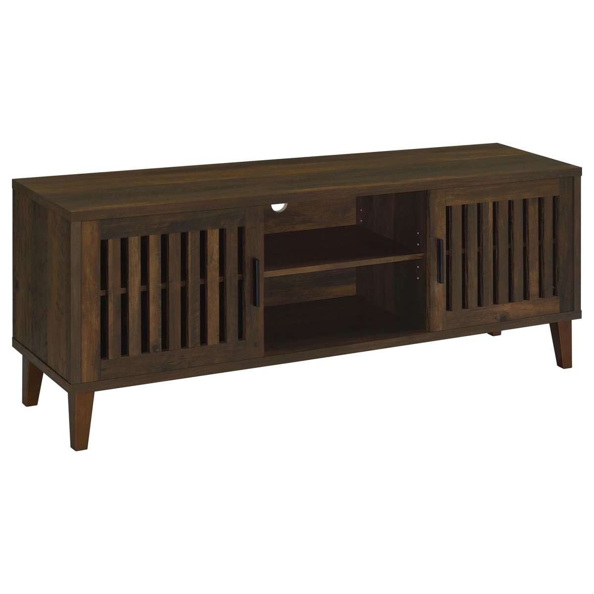 Sedona - 2 Door Engineered Wood TV Stand - Dark Pine TV Stands by CoasterEveryday - Walls Furniture & Mattress