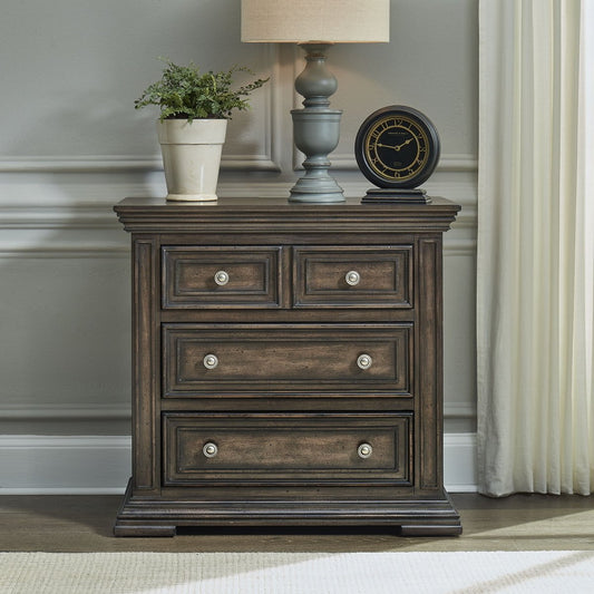Big Valley - Bedside Chest With Charging Station Bedside Chests by Liberty Furniture - Walls Furniture & Mattress