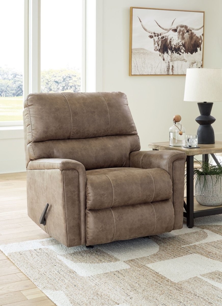 Navi - Fossil - Rocker Recliner Rocker Chairs by Signature Design by Ashley® - Walls Furniture & Mattress