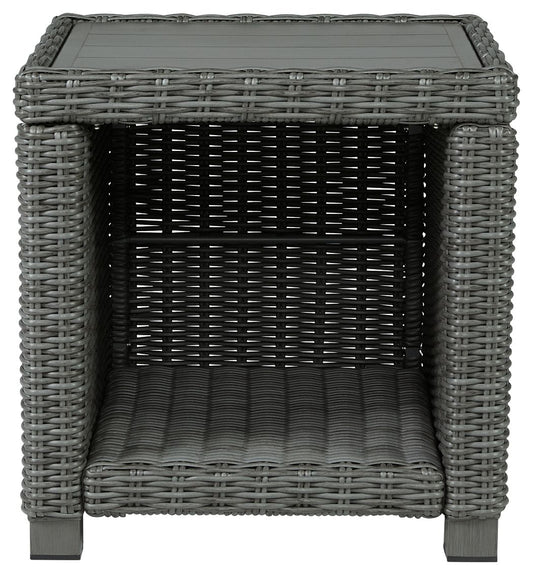 Elite Park - Square End Table - Gray End Tables by Signature Design by Ashley® - Walls Furniture & Mattress