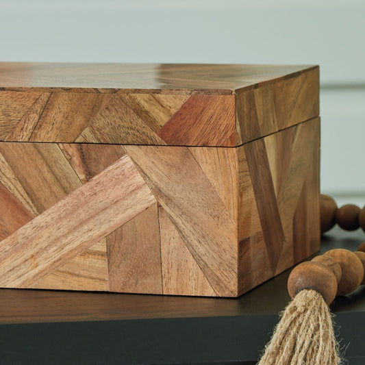 Antford - Box Set (Set of 2) - Brown Baskets & Boxes by Signature Design by Ashley® - Walls Furniture & Mattress