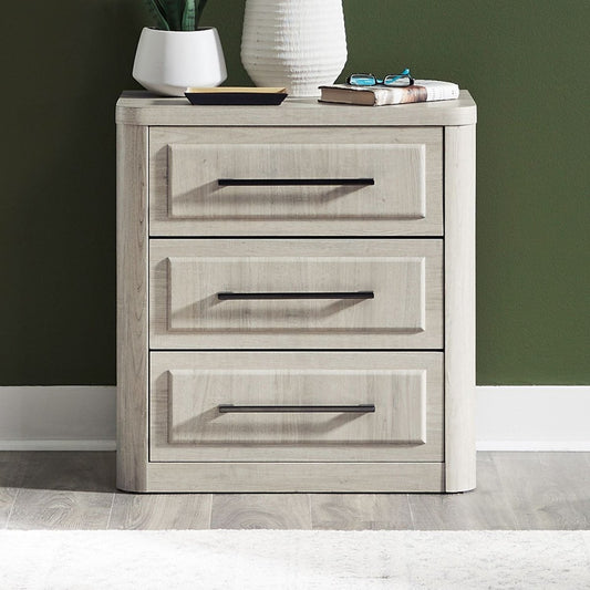 Modern Play - Nightstand With Charging Station - White Nightstands w/ Charging Stations by Liberty Furniture - Walls Furniture & Mattress