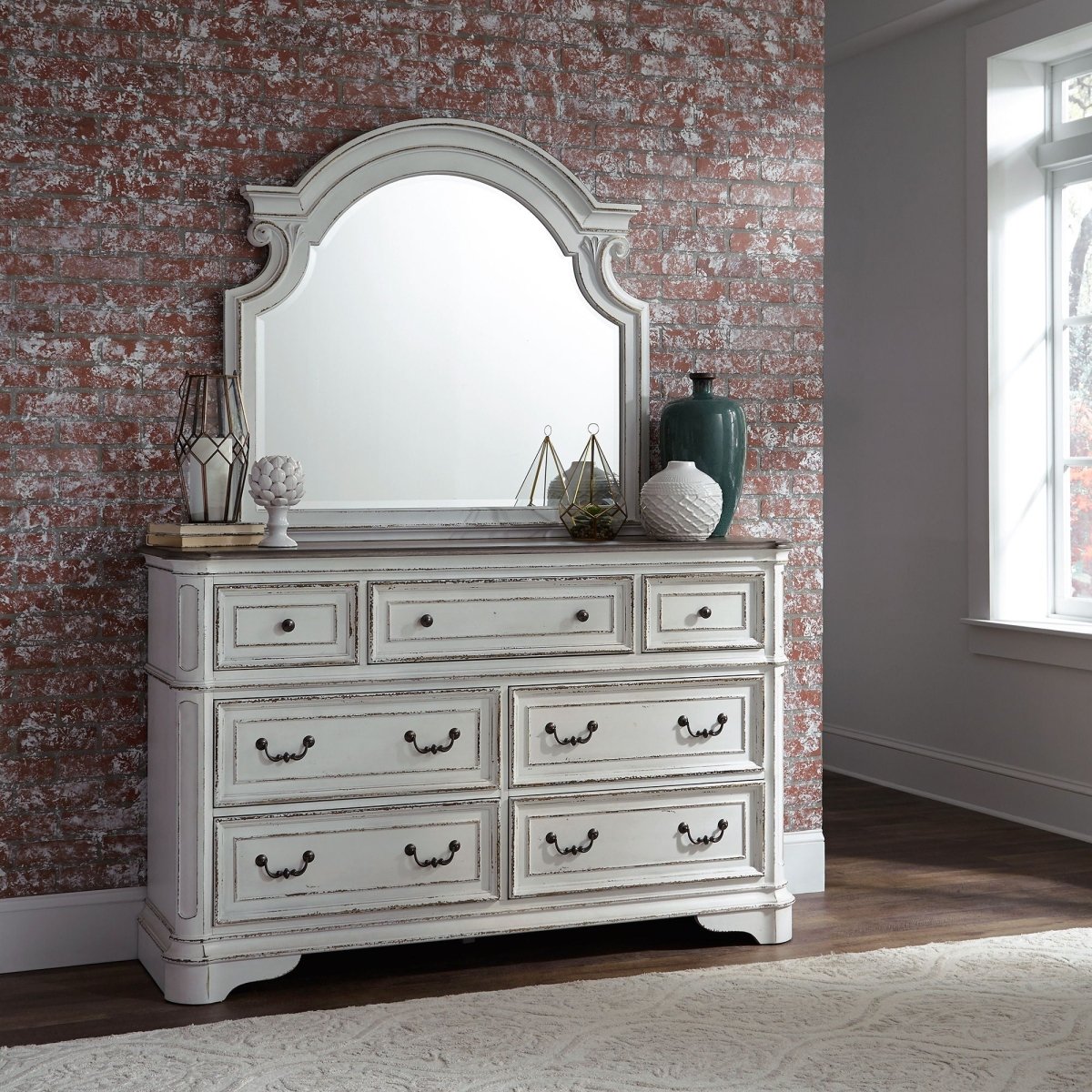 Magnolia Manor - Panel Bedroom Set 3 Piece Bedroom Sets by Liberty Furniture - Walls Furniture & Mattress