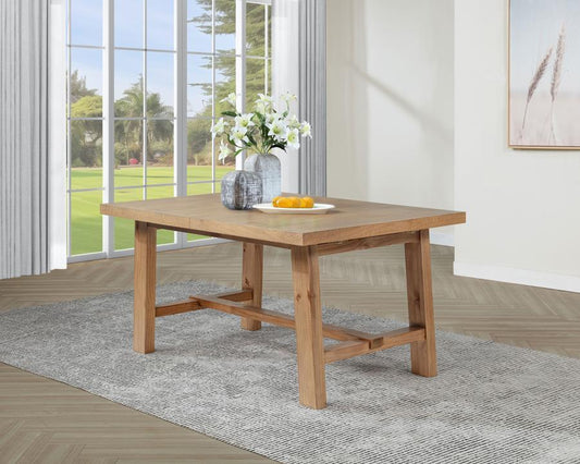 Middleton - Extension Leaf Dining Table - Natural Brown Dining Tables with Extensions by Coaster Fine Furniture - Walls Furniture & Mattress