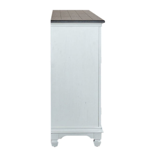 Allyson Park - 68" Highboy TV Console - White TV Stands by Liberty Furniture - Walls Furniture & Mattress
