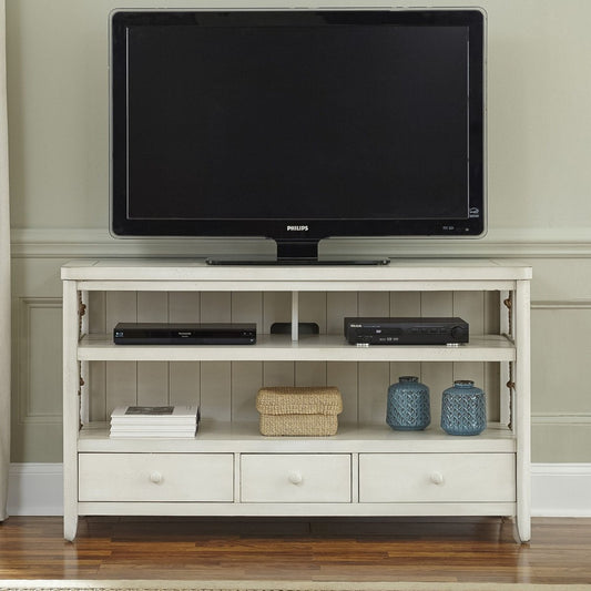 Dockside - TV Console - White TV Stands by Liberty Furniture - Walls Furniture & Mattress