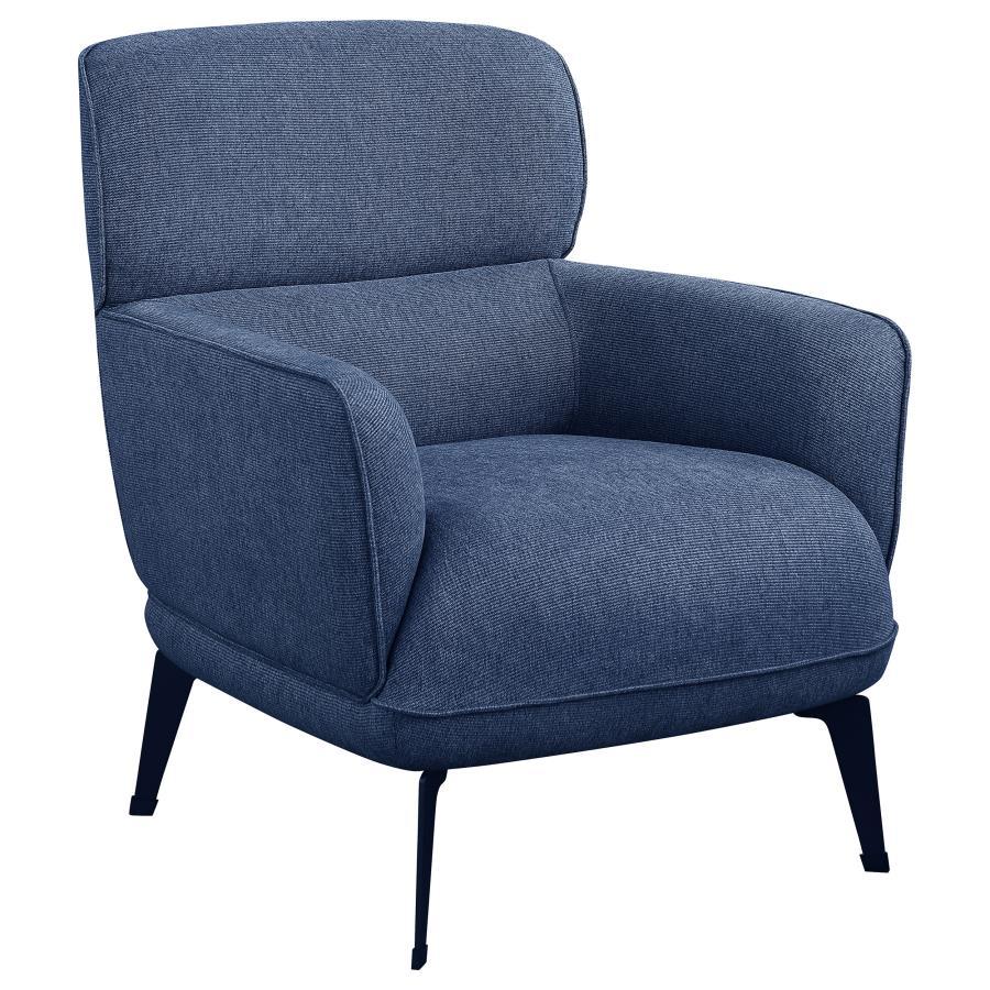 Andrea - Upholstered Crecent Arm Accent Chair Arm Chairs by Coaster Fine Furniture - Walls Furniture & Mattress