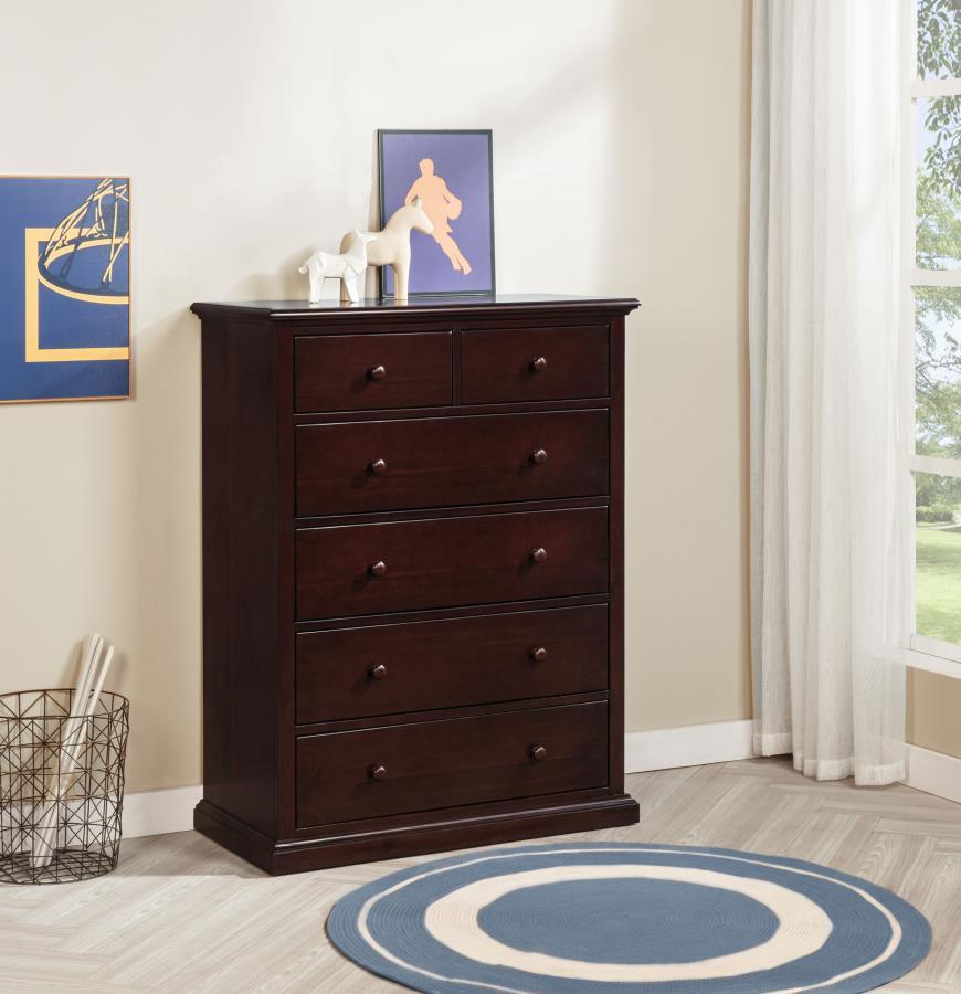 Sumerlin - 6 - Drawer Bedroom Chest Of Drawers Accent Chests by Coaster Fine Furniture - Walls Furniture & Mattress