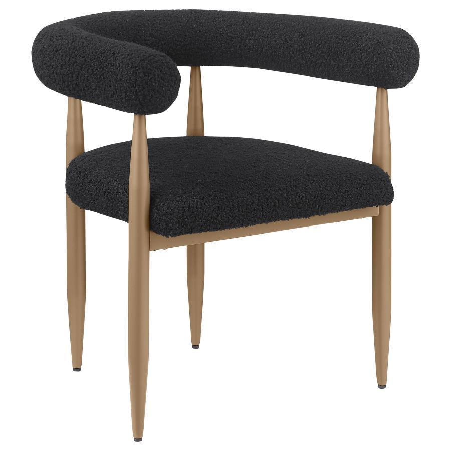 Dunmore - Boucle Upholstered Dining Arm Chair (Set of 2) Chair Sets by Coaster Fine Furniture - Walls Furniture & Mattress